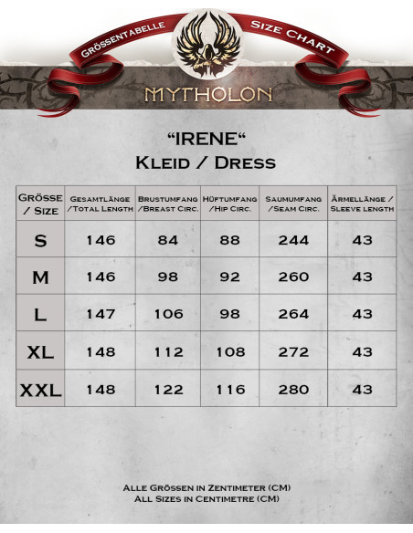 Abito medievale in cotone rosso...