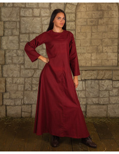 Tunica medievale interna modello Marita, colore bordeaux