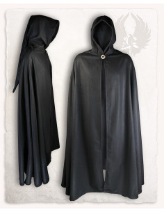 Mantella medievale in lana grigia modello Gora 2