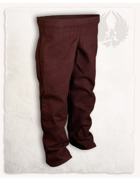 Pantaloni medievali in cotone marrone...