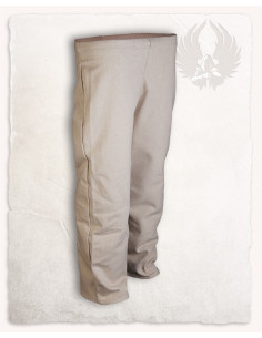 Pantaloni medievali in cotone panna modello Niko (128 cm.)