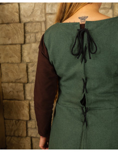 Abito medievale modello Uma, colore verde 2