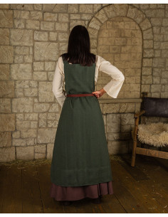 Abito stile grembiule, modello Lientje, colore verde 2
