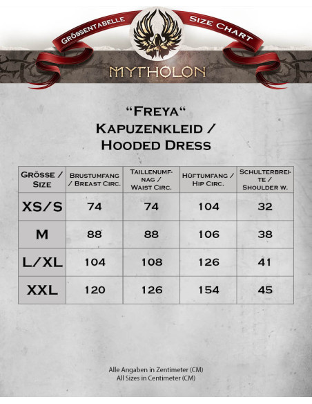 Abito medievale con cappuccio modello...