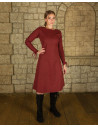 Casacca interna in cotone bordeaux modello Sunna