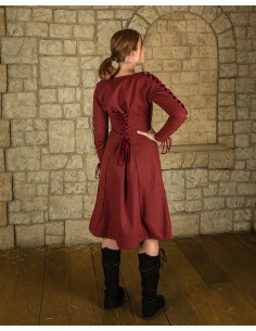 Casacca interna in cotone bordeaux modello Sunna 2