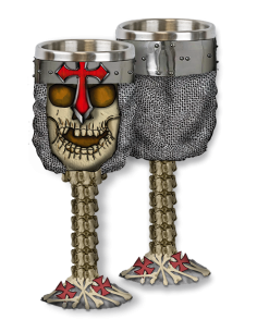 Coppa Teschio Croce Templare, decorativa (1 unità)