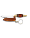 Coltello portachiavi Canario, manico in legno stamina