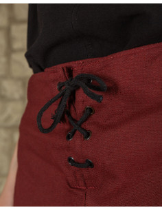 Gonna medievale in cotone bordeaux modello Sina 2