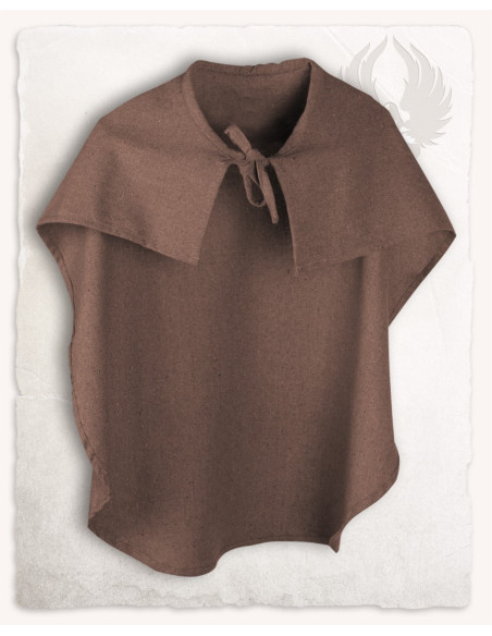 Mantella in cotone marrone per...