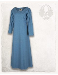 Abito medievale in cotone azzurro modello Lenora 2
