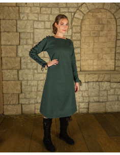 Casacca interna in cotone verde modello Sunna