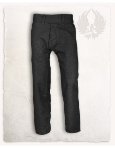 Pantaloni medievali in cotone nero Ranulf