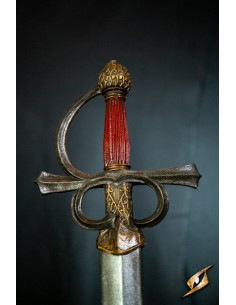 Rapier spada in lattice modello Rillet elsa rossa (LARP) 2
