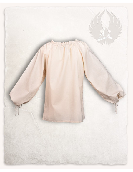 Camicetta medievale in cotone bianco...