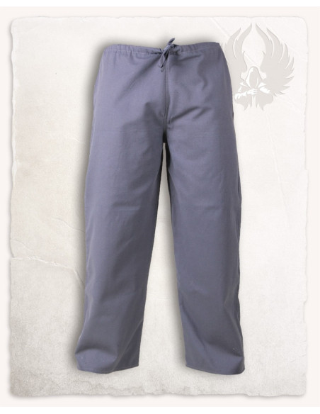 Pantaloni medievali in cotone grigio...
