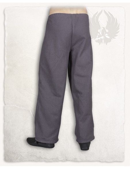 Pantaloni medievali in cotone grigio...
