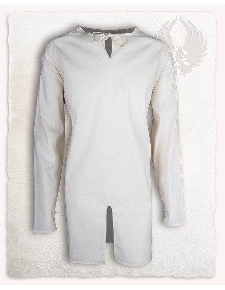 Tunica medievale in cotone crema...