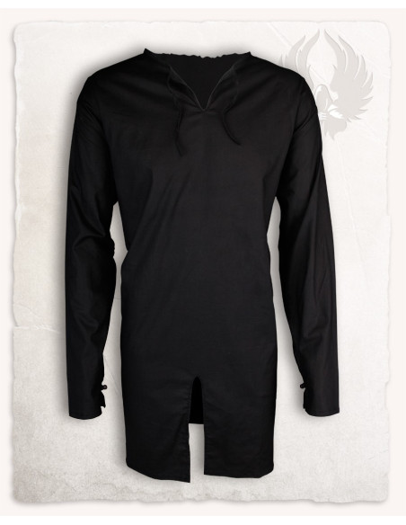 Tunica medievale in cotone nero...