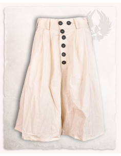 Pantalone ampio in cotone panna modello Matey 2