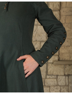 Abito medievale modello Jovina, colore verde 2