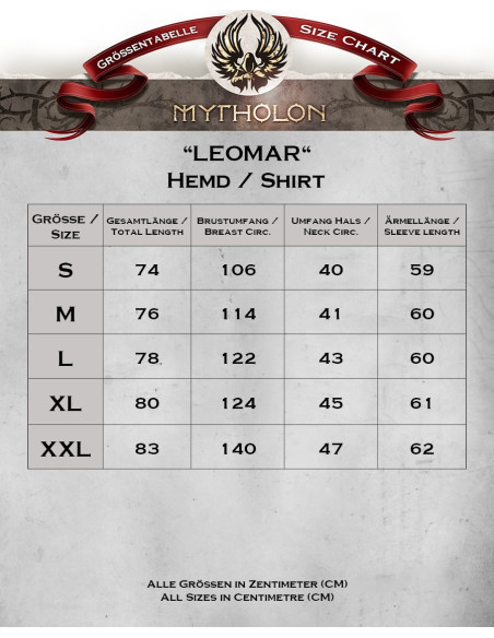 Camicia medievale in cotone nero...