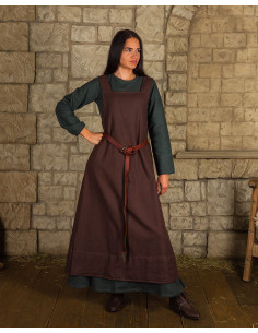 Abito stile grembiule modello Lientje, colore marrone