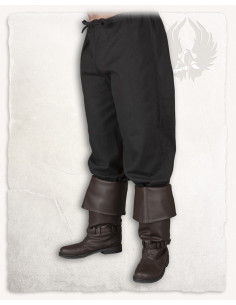 Pantaloni medievali in cotone nero modello Kasimir
