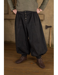 Pantalone a gamba larga modello Ataman - nero