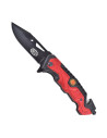 Coltello da salvataggio rosso SCK dei vigili del fuoco (Lunghezza 20,3 cm.)