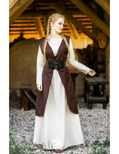 Sopravveste medievale modello Brisella, colore marrone