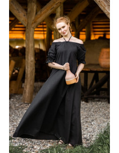 Abito medievale modello Melisande, nero
