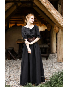 Abito medievale modello Melisande, nero 2