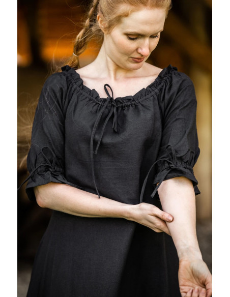 Abito medievale modello Melisande, nero