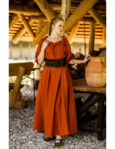 Abito medievale modello Melisande, color ruggine