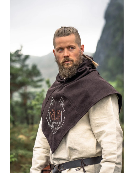 Gugel vichingo testa di lupo modello...