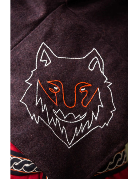 Gugel vichingo testa di lupo modello...