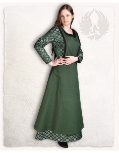 Abito medievale lady Juliana, verde scuro 2