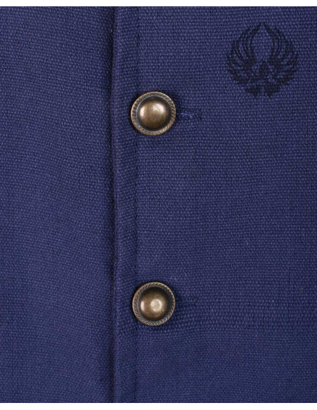 Gilet pirata Fletcher colore blu