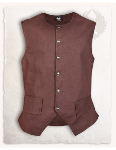 Gilet da pirata Fletcher marrone