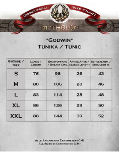 Tunica bianca naturale medievale modello Godwin 2