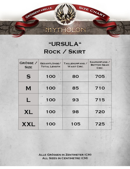 Gonna medievale in cotone modello...