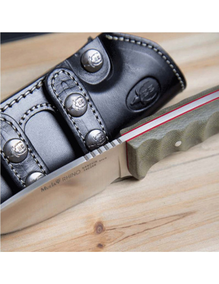 Coltello Muela Rhino in micarta verde