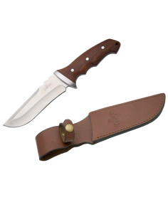 Coltello da caccia con manico in legno