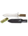 Coltello da asta da caccia, manico in corno di cervo