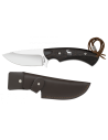 Coltello da caccia al cinghiale con fodero in cuoio (lunghezza 22,3 cm.)