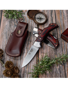 Coltello da caccia Galatea II, manico in resistenza rossa