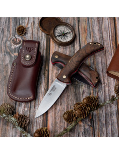 Coltello da caccia Galatea, manico in noce satinato