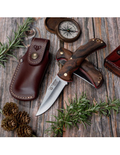Coltello da caccia Artemisa, manico in noce satinato (con...
