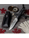 Coltello da caccia MT-4, manico in micarta nera